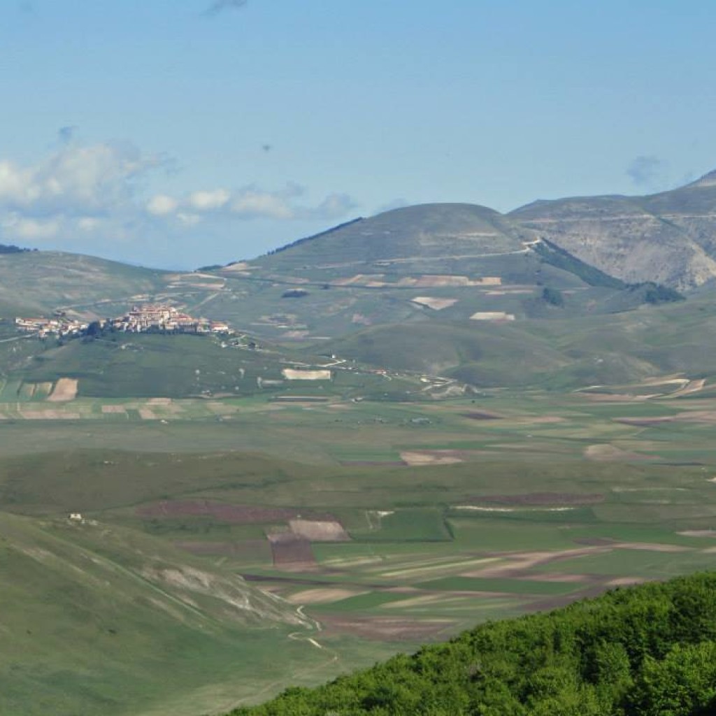 panorama sulle piane di castelluccio