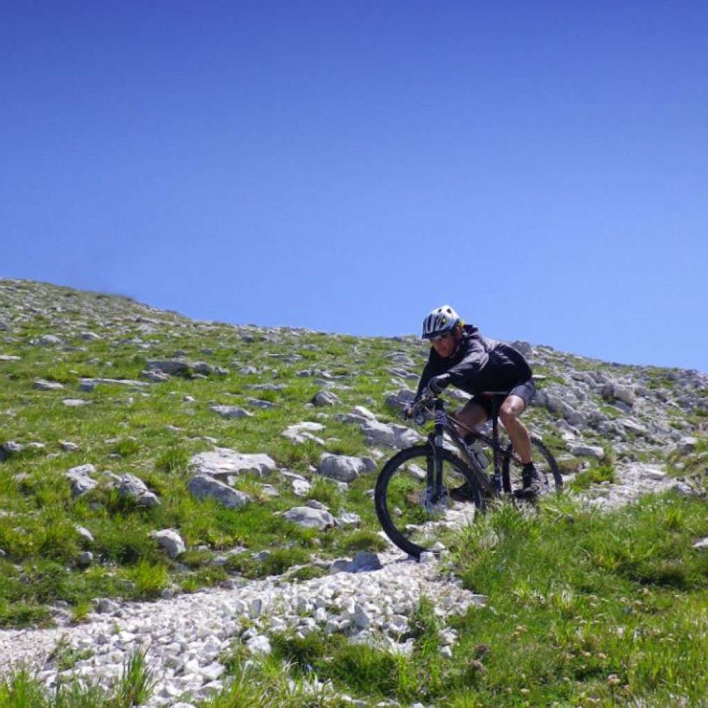 discesa nell'alta val di panico