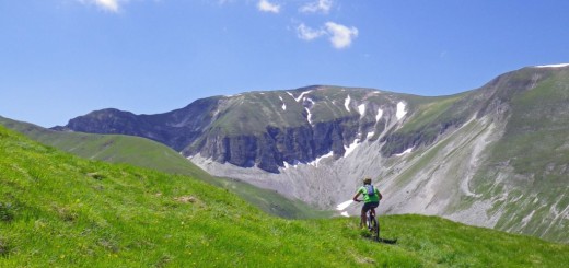 discesa nell'alta val di panico