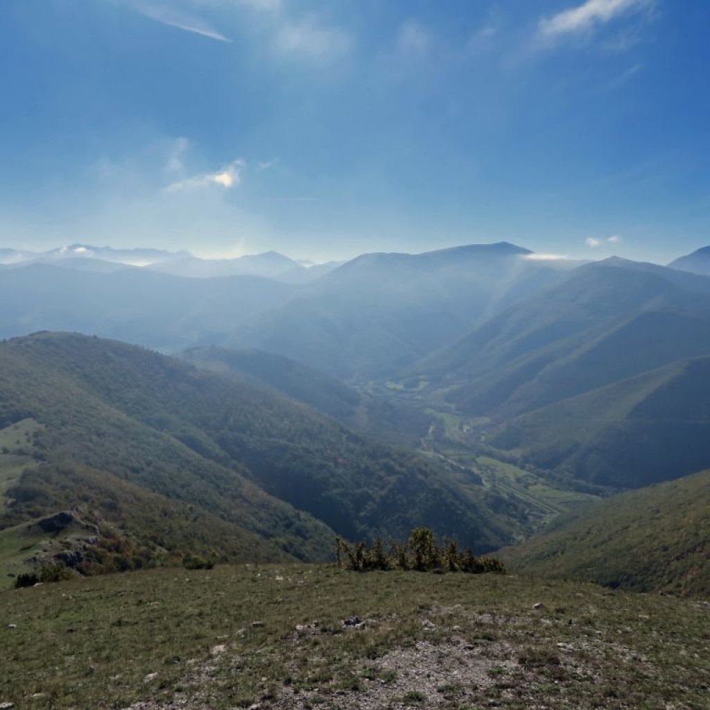 panorama dalla vetta del monte cafaggio