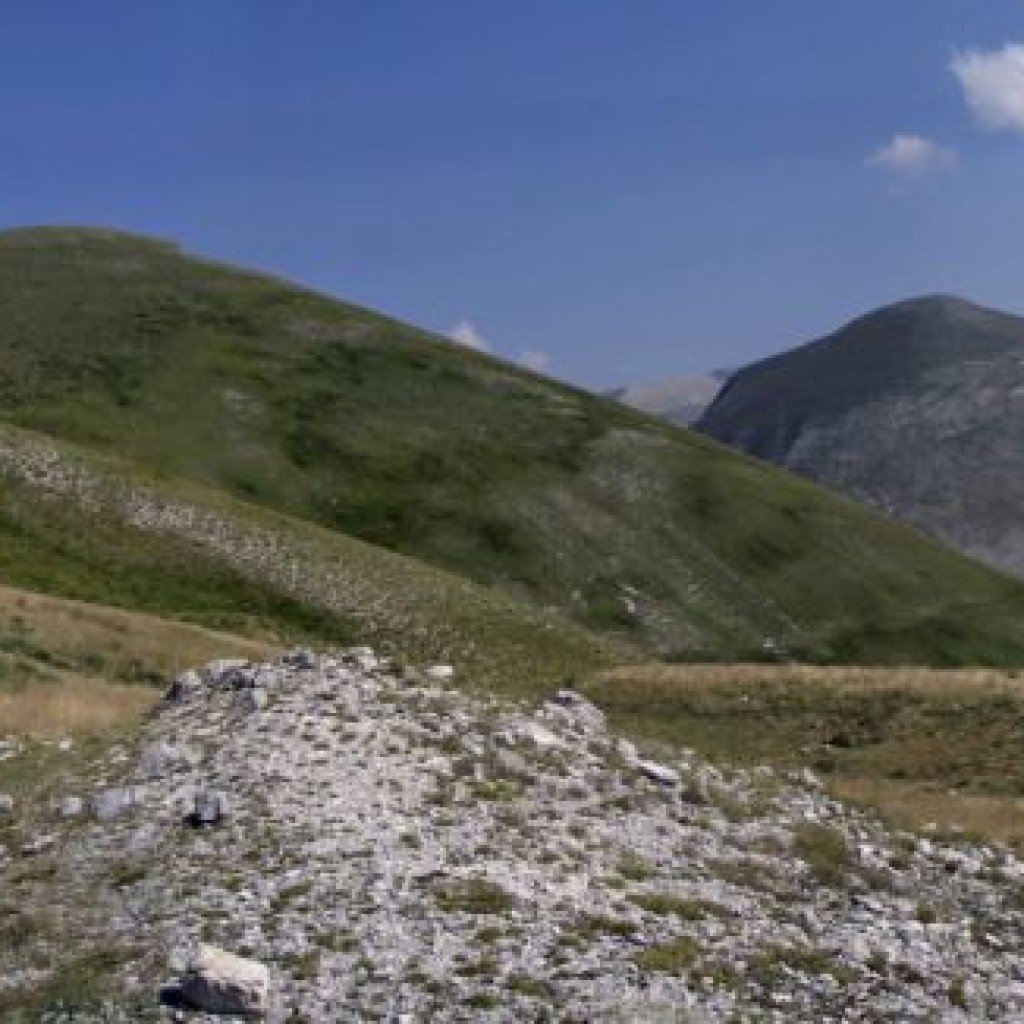 in marcia verso la vetta dell'argentella