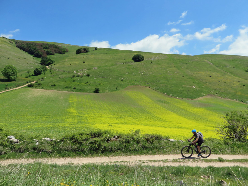 salita alla vetta del monte fietone