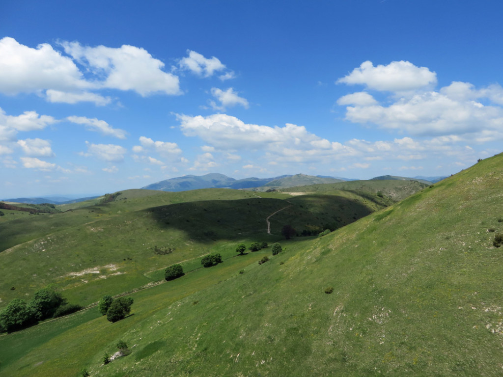 salita alla vetta del monte fietone