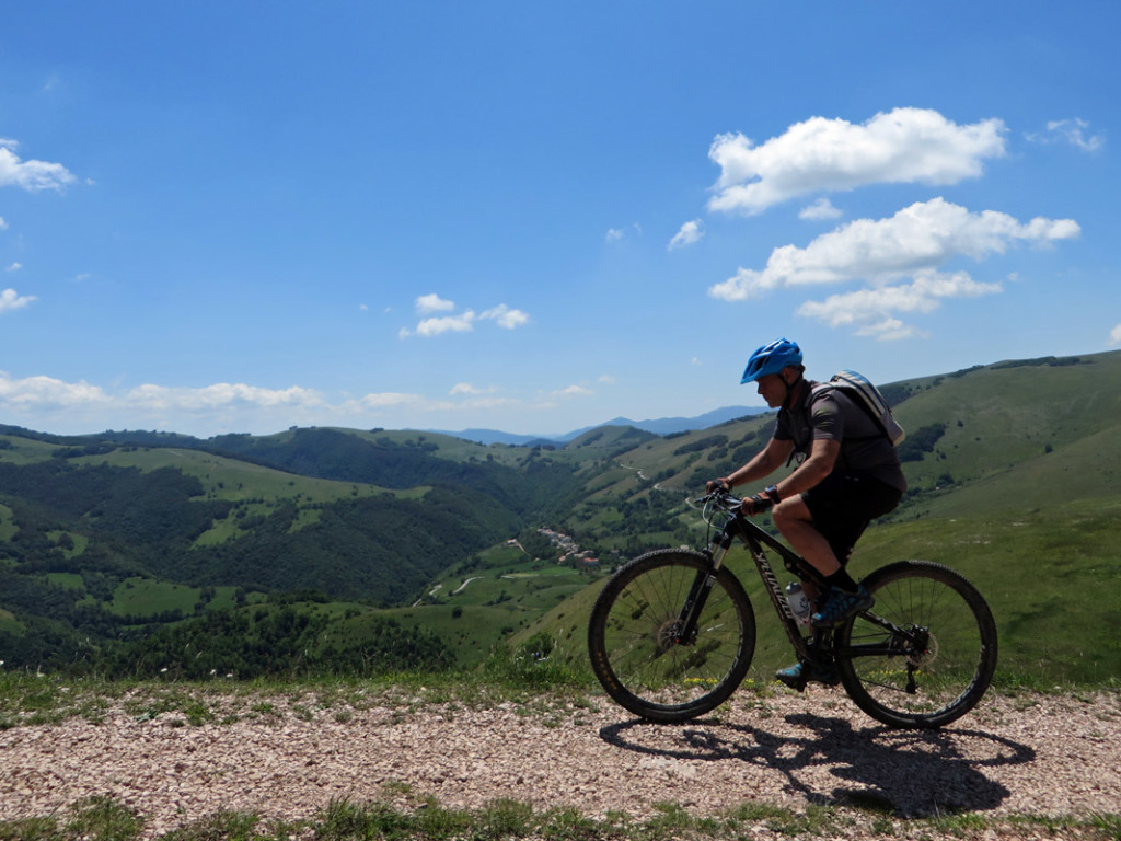 salita alla vetta del monte fietone