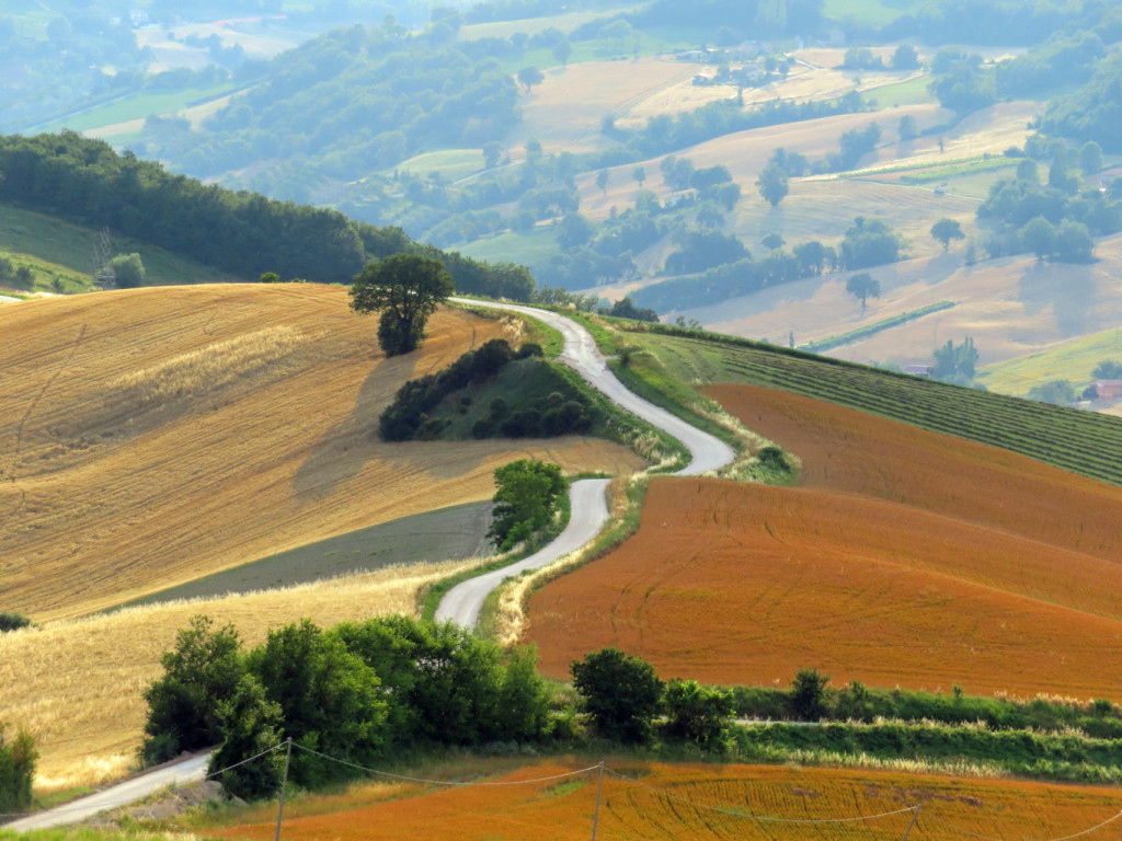 strade bianche tra San Ginesio e Colmurano